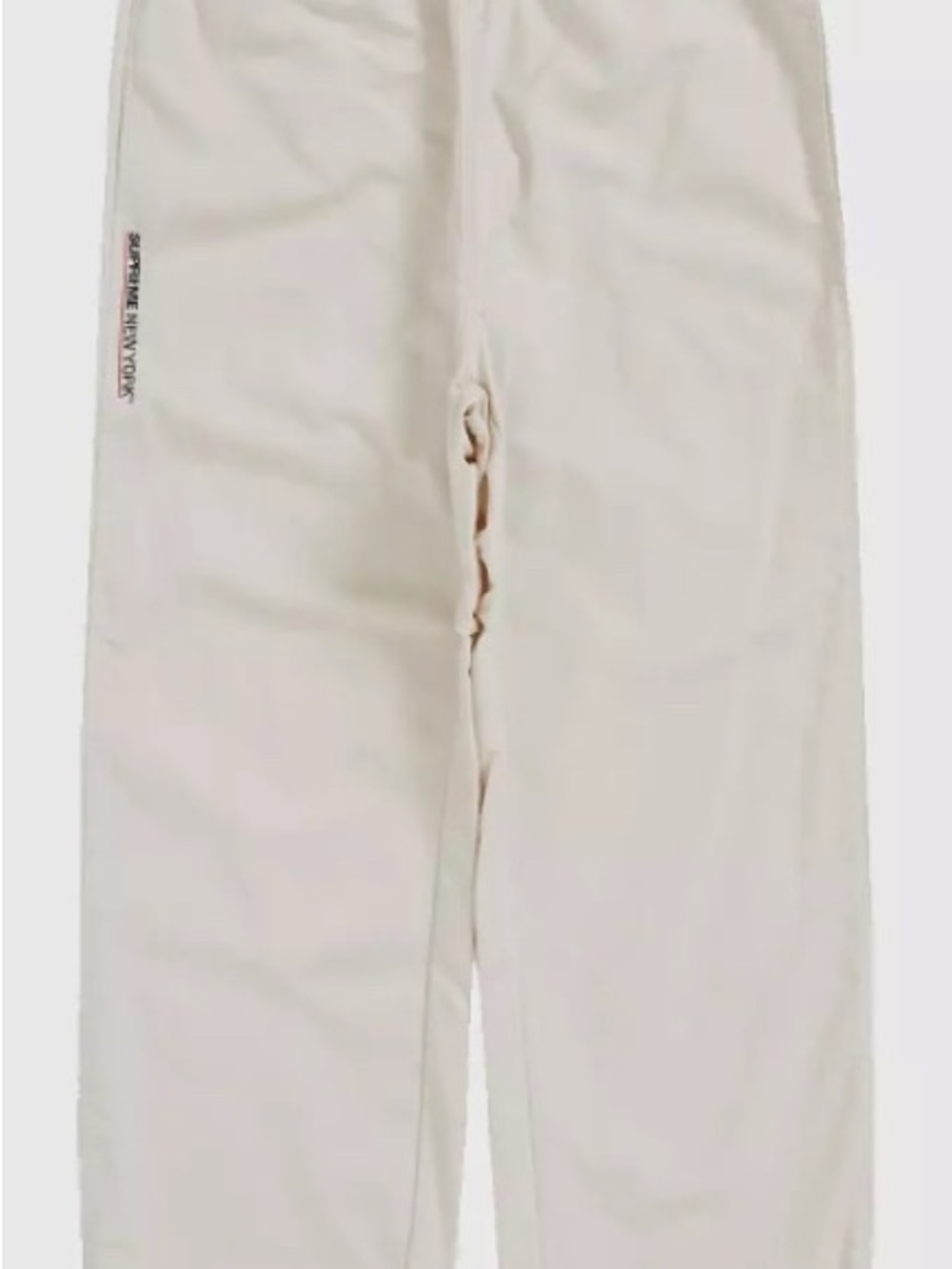 Supreme Medium White and Black Warmup Pants! RARE
